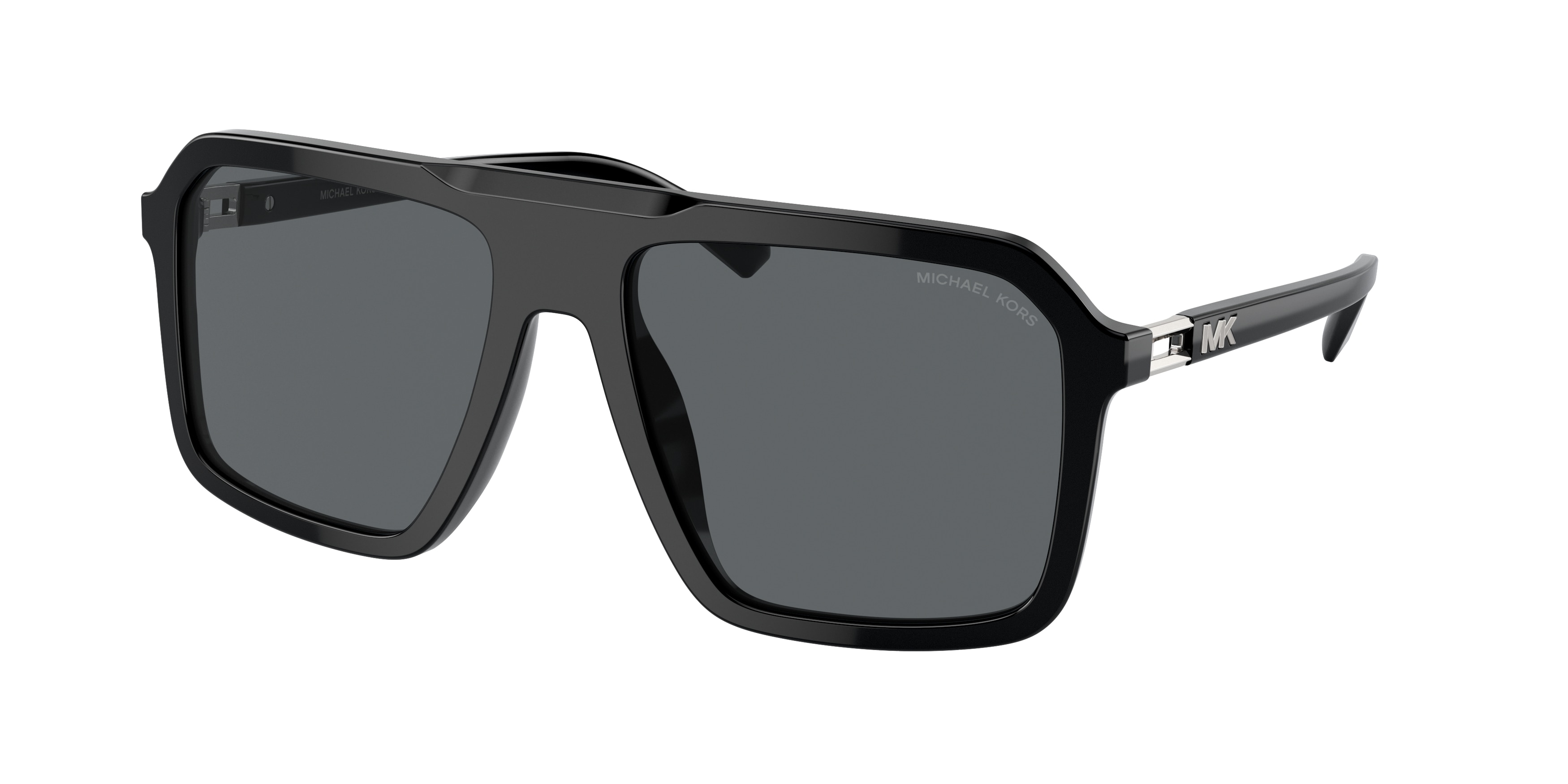 Michael Kors Herren MK2218U Murren 300587 Sonnenbrillen Acetat Schwarz Grau Quadratisch Normal-image